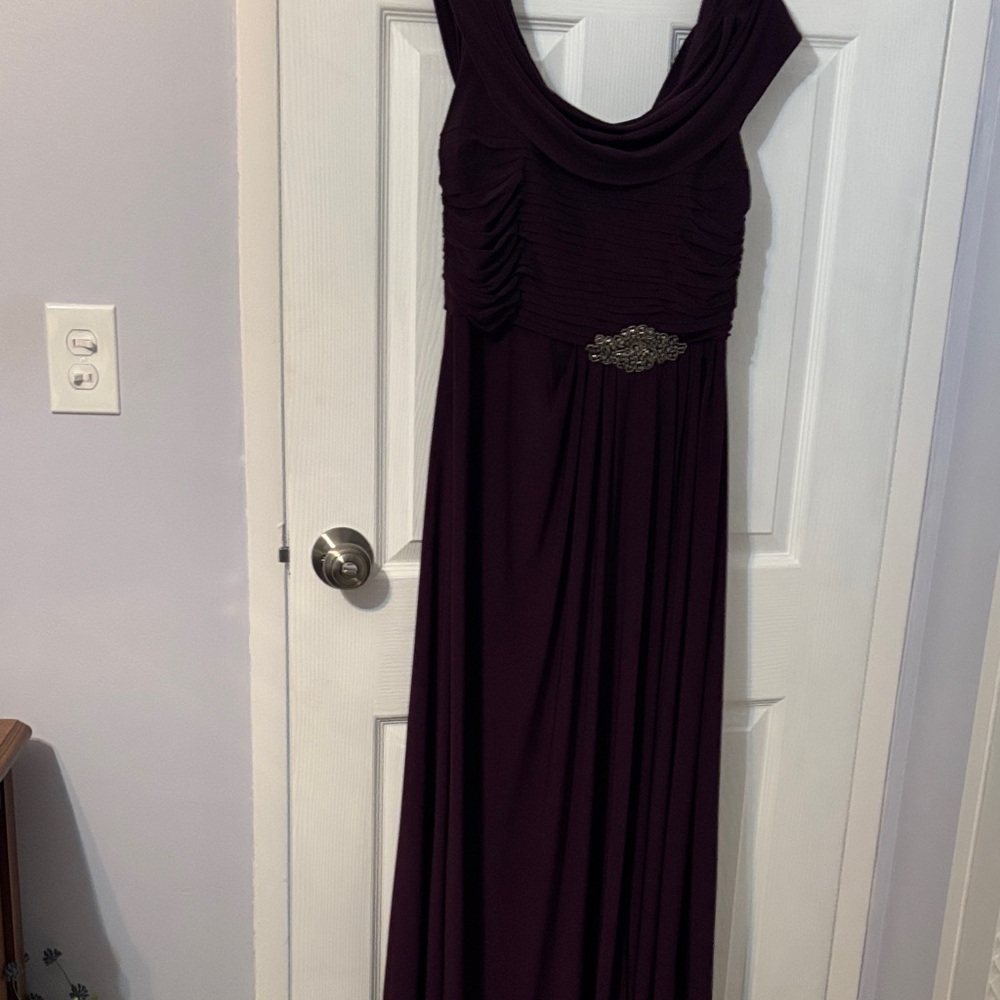 Alex Evenings Deep Purple Maxi Dress